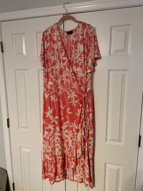 Lane Bryant faux wrap dress